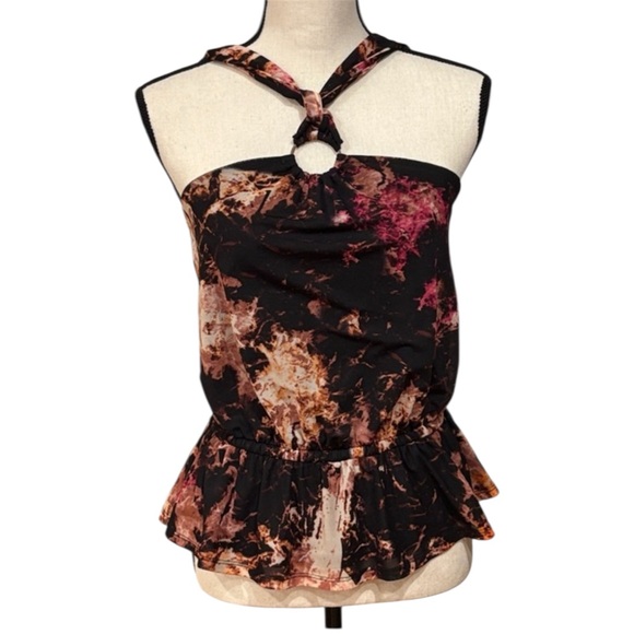 INC International Concepts Tops - NWOT INC International Concepts Women's Halter Top - Black and Pink